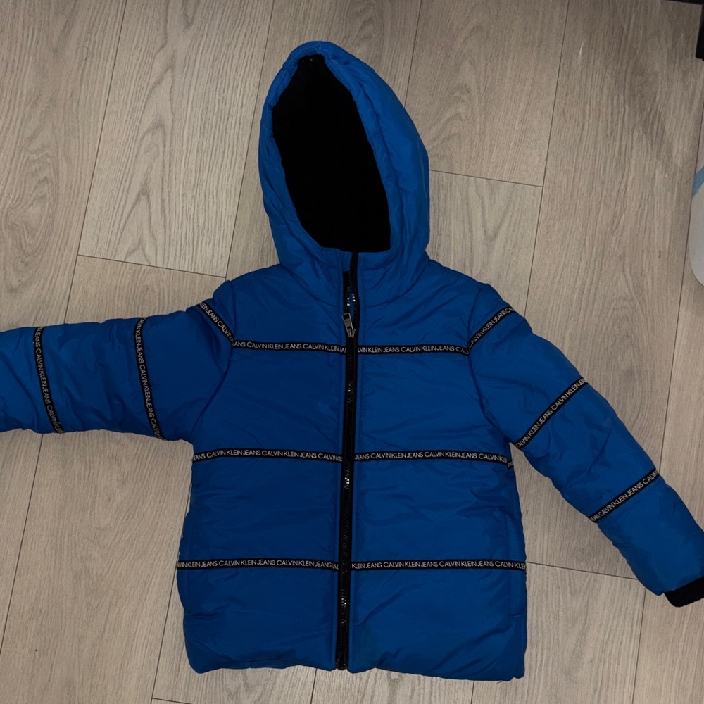 Calvin Klein Kids Bright Blue Puffer Jacket